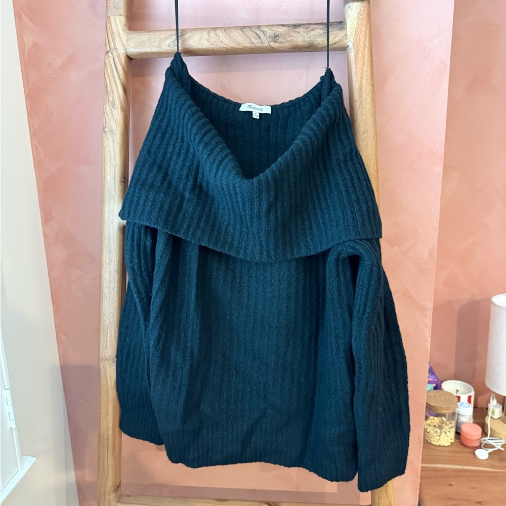 Madewell Women's Off-Shoulder Sweater - Black